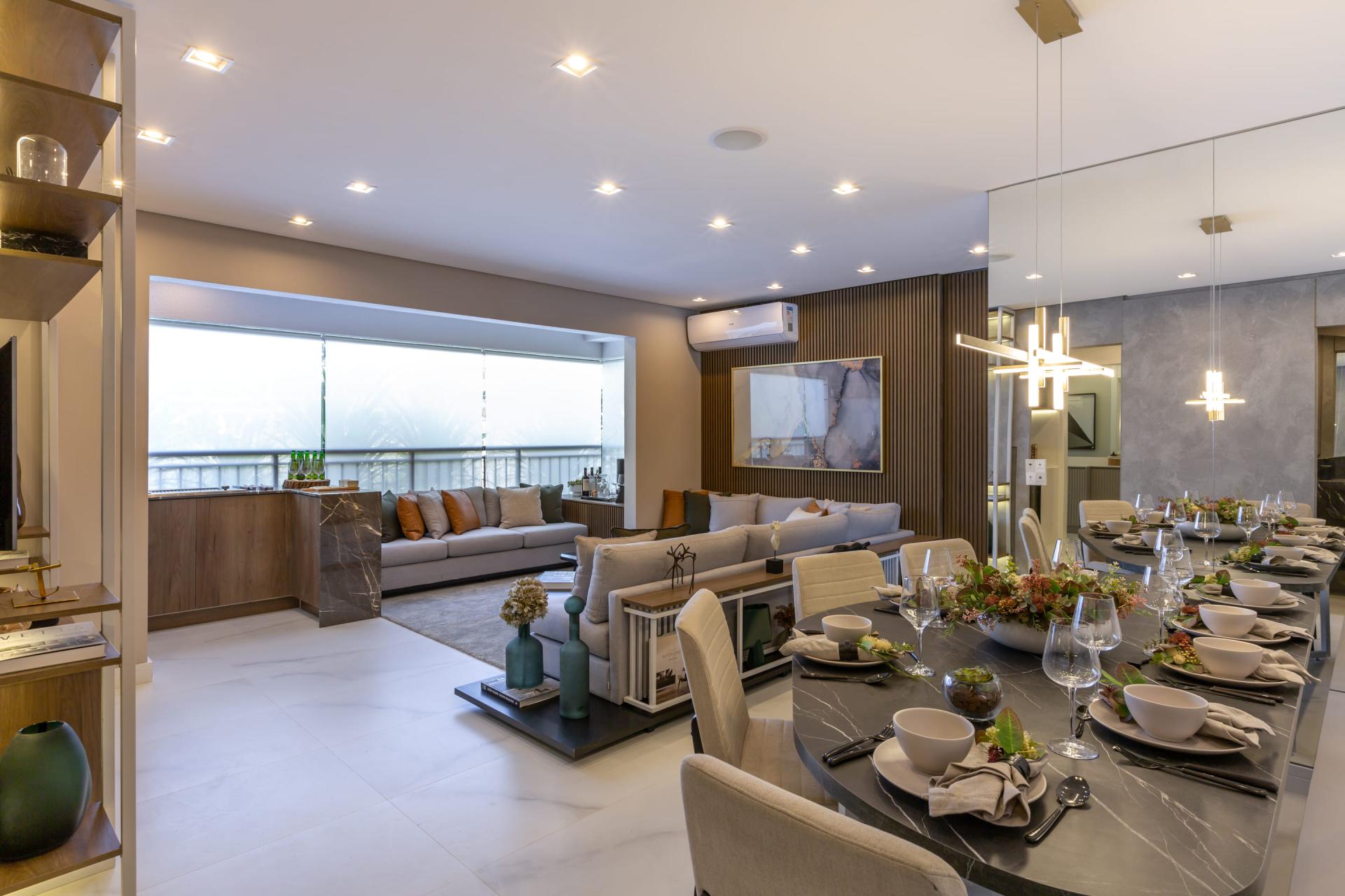 Foto do Living do Decorado de 90 m²