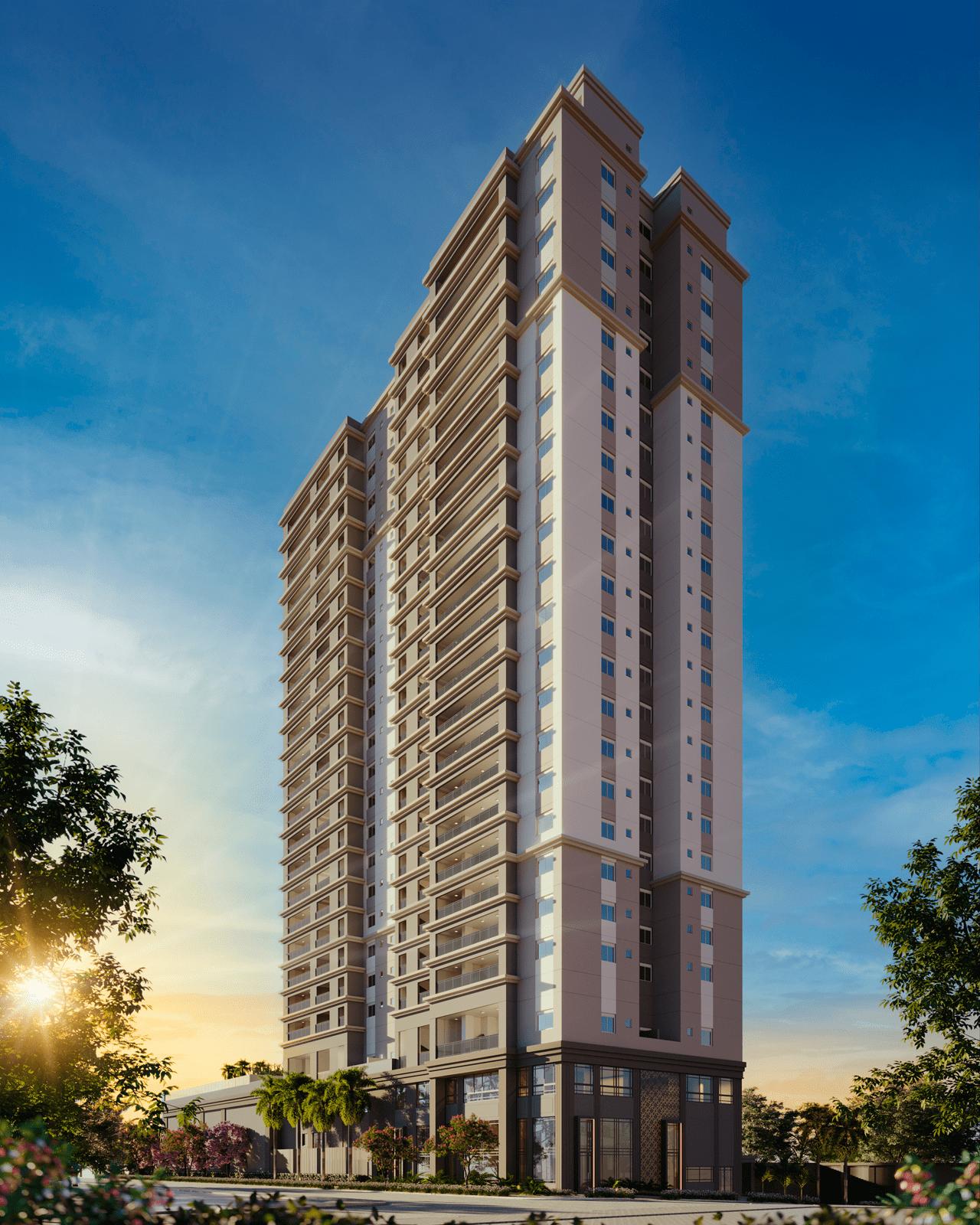 Perspectiva Ilustrada da Fachada