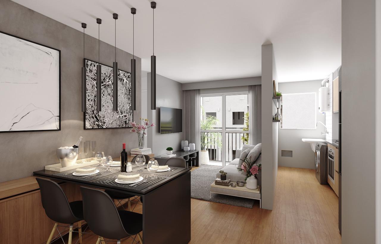 Ilustração Artística da Sala da Unidade 103 do Bloco 1