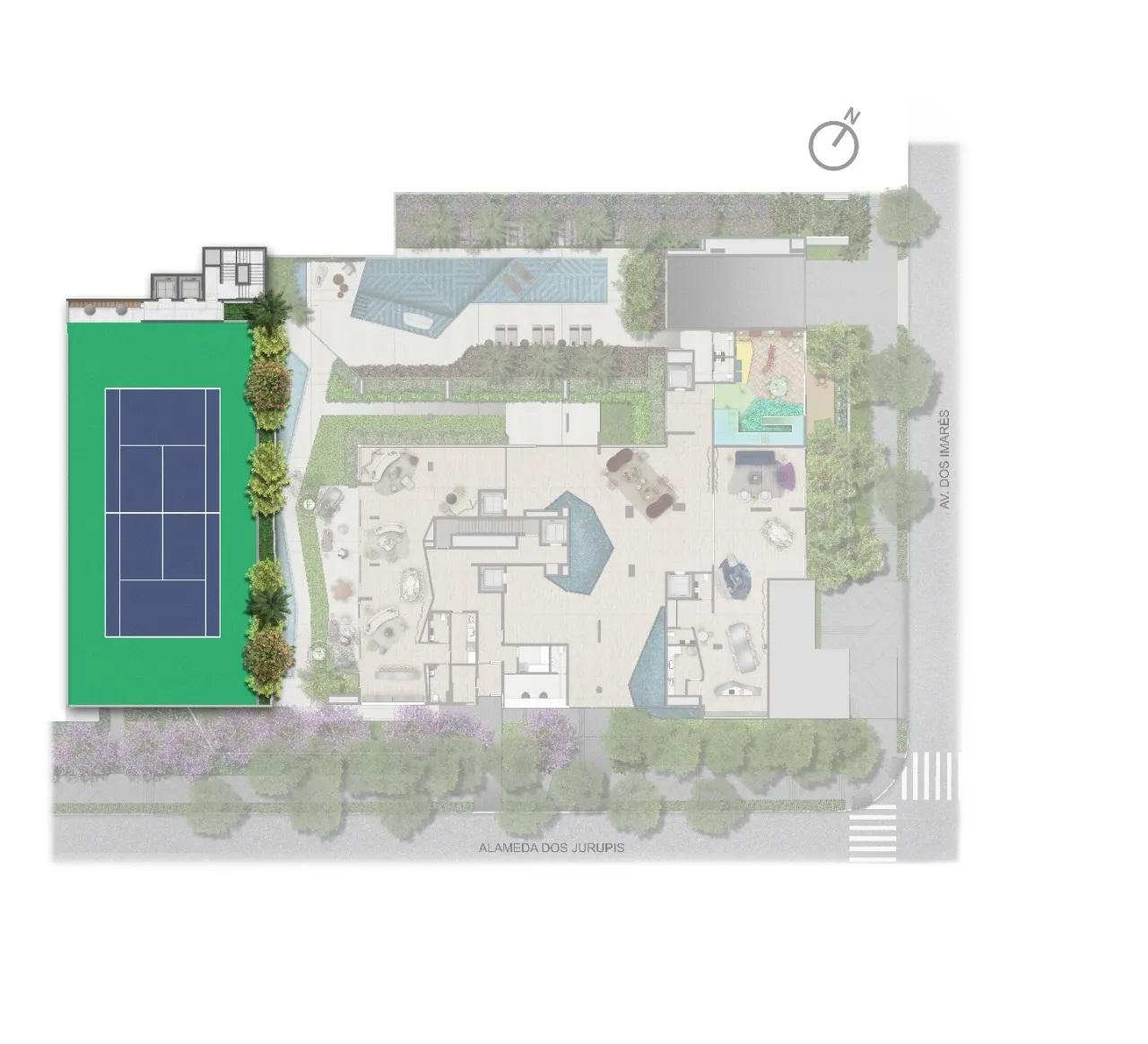 Planta Implantação Lazer 2° Pavimento 