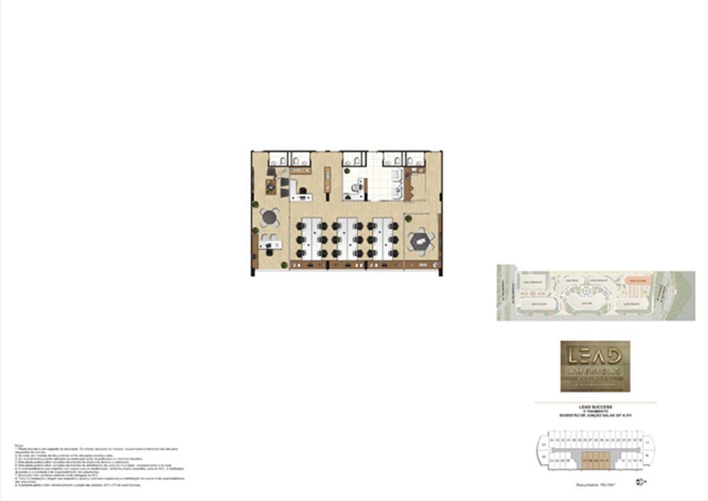Lead Success – 2º Pavimento – Sugestão de Junção 207 a 211