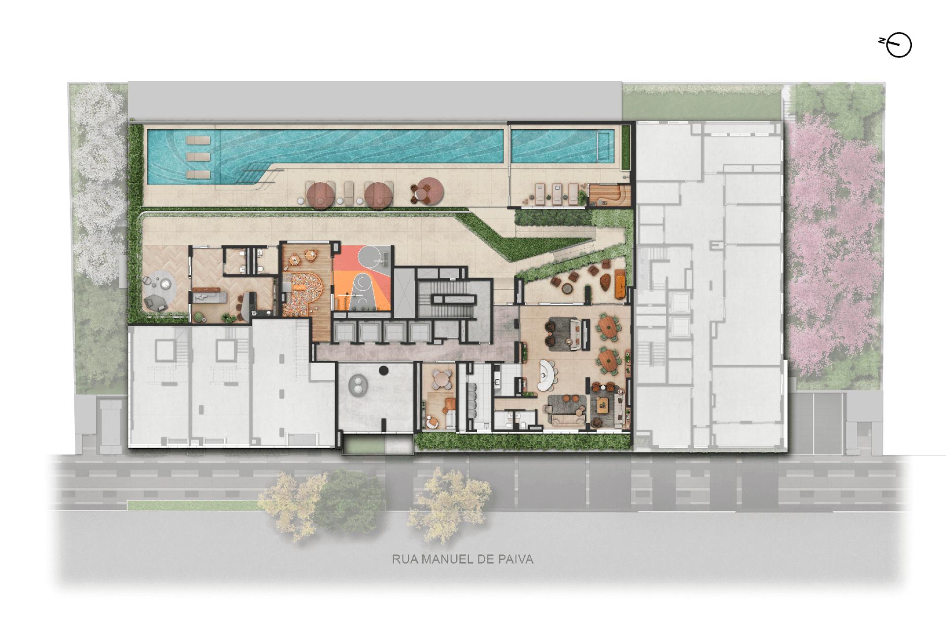Implantação Lazer | 2º Pavimento