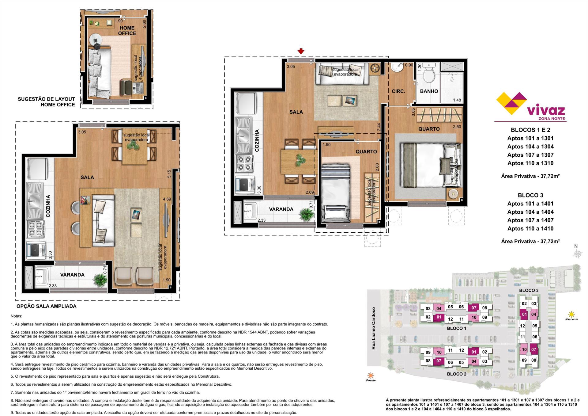 Vivaz Zona Norte - Planta - 37m²