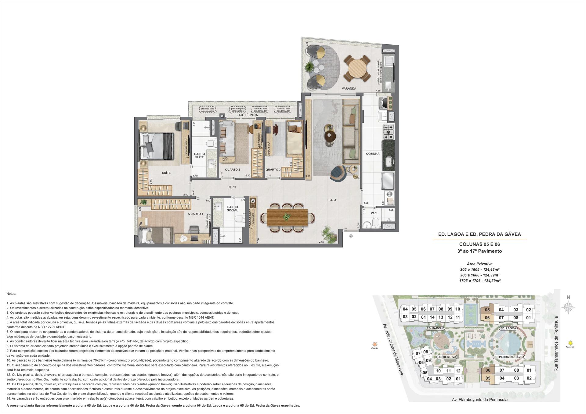 ED. LAGOA E ED. PEDRA DA GAVEA - COL 05 E 06 - 3° AO 17° PAV