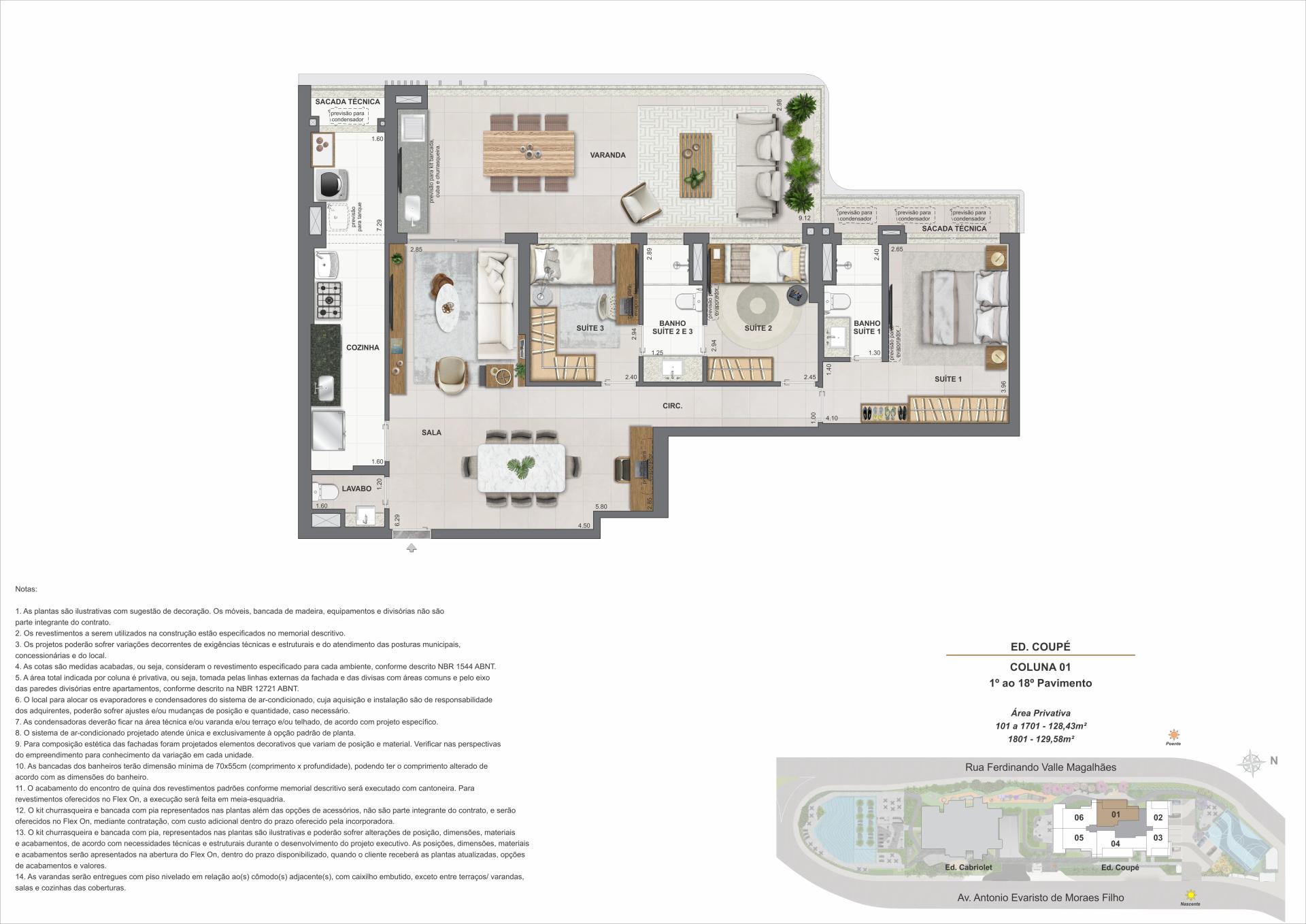 ED. COUPÉ- COLUNA 01 PAV. 1º AO 18º