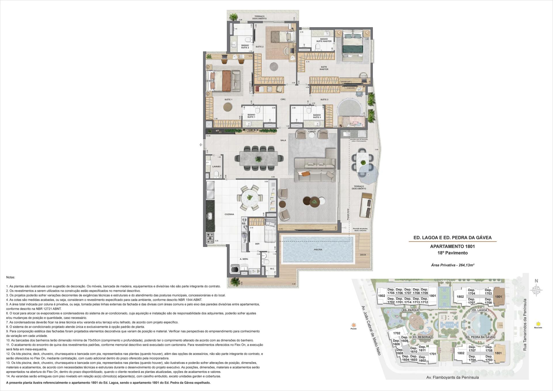 ED. LAGOA E ED. PEDRA DA GAVEA - AP1801 - 18° PAV_0