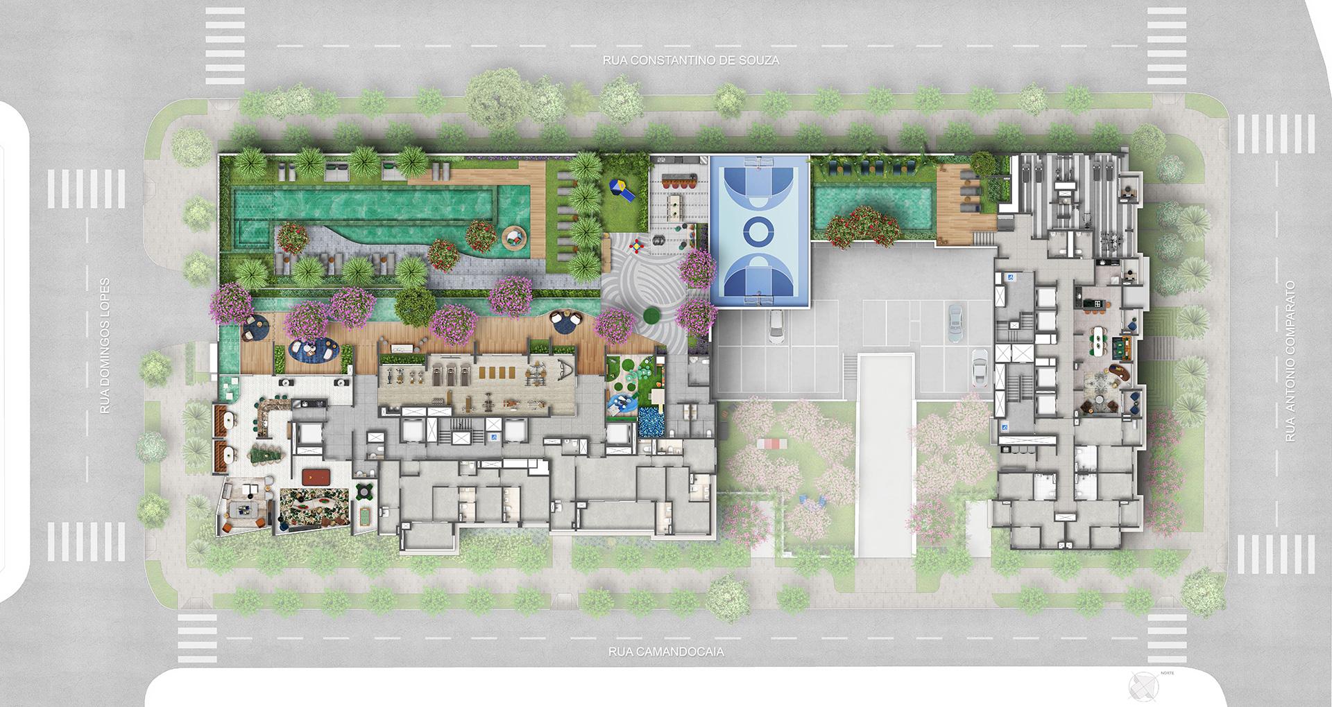 Planta Implantação Lazer