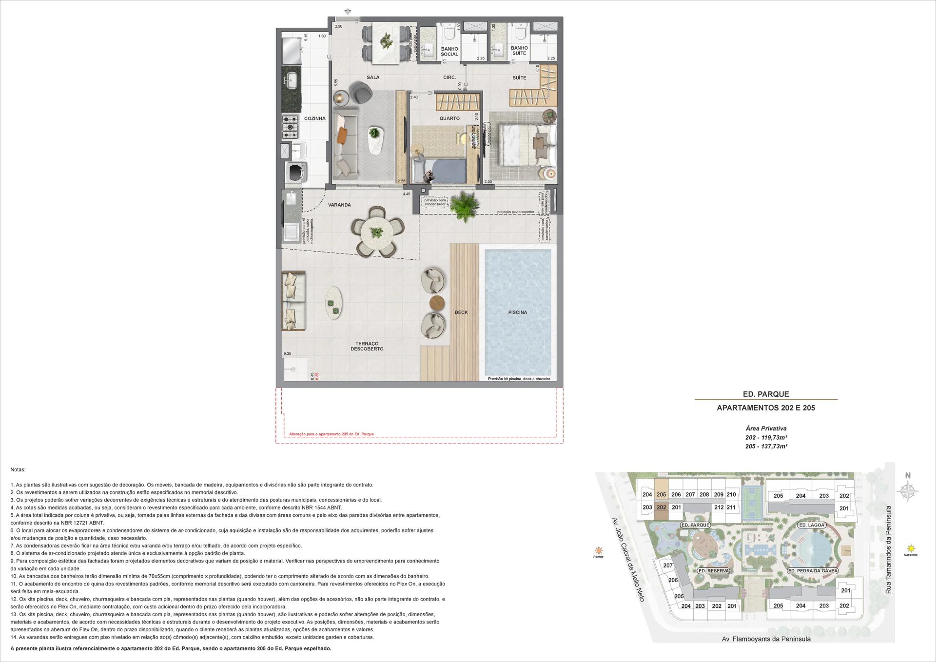 ED. PARQUE - AP 202 E 205