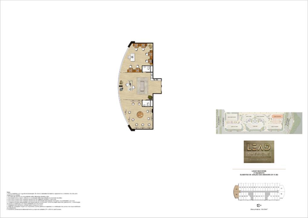 Lead Success – 2º Pavimento – Sugestão de Junção 201 e 202