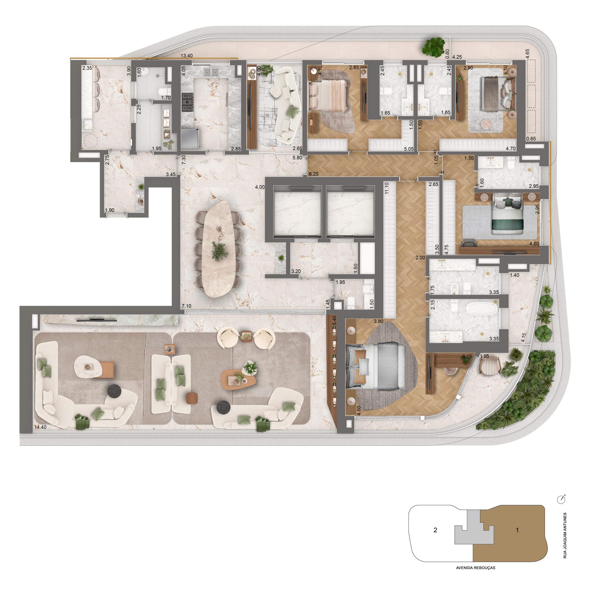 Planta Final 1 - 400,50M²