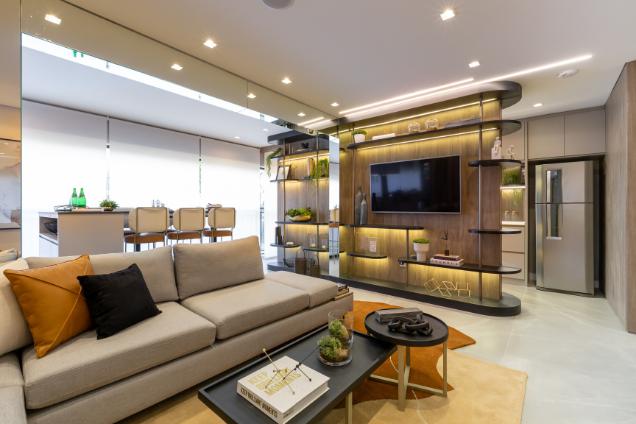 Tour do decorado de 82 m²