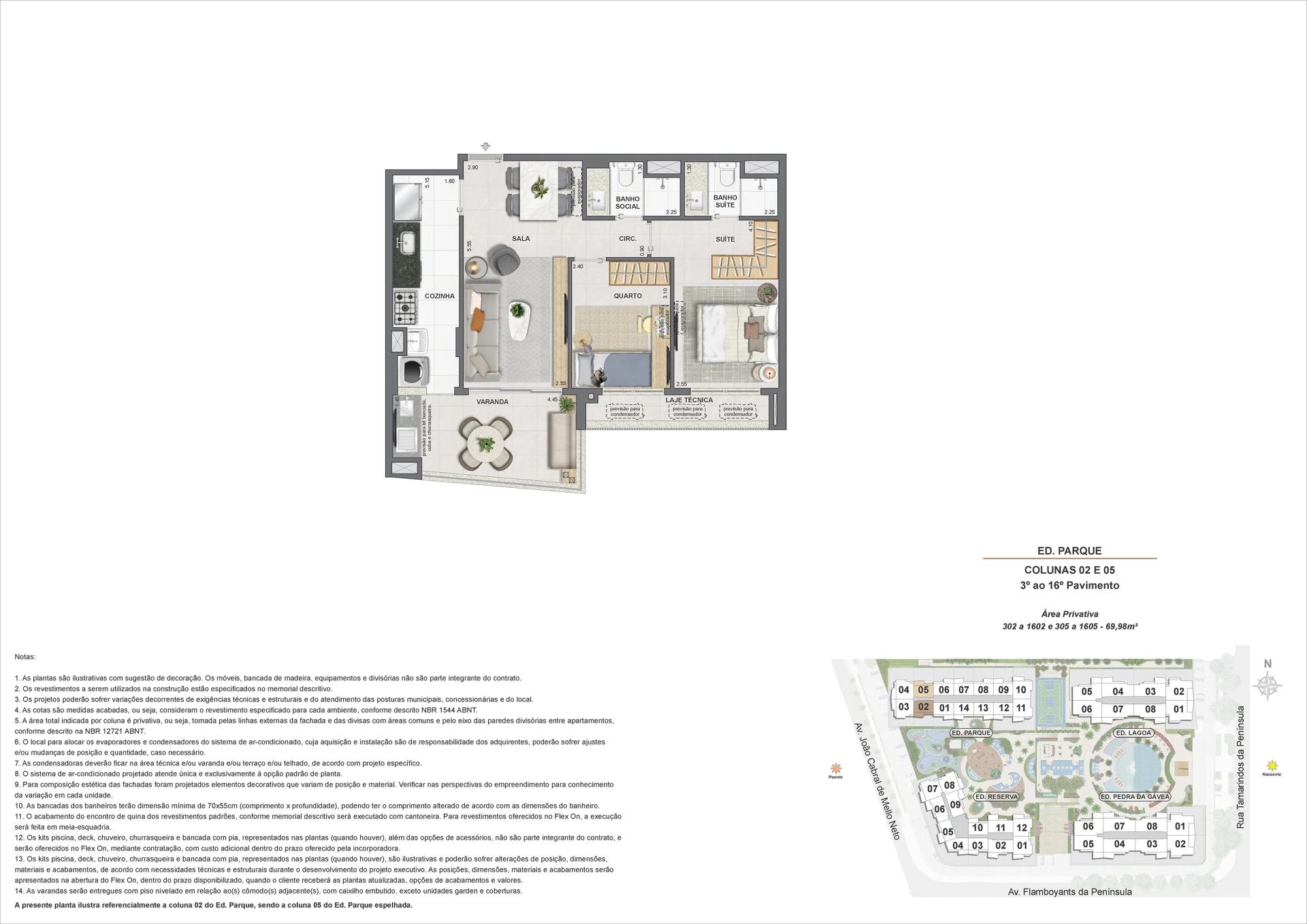 ED. PARQUE - COL 02 E 05 - 3° AO 16°PAV