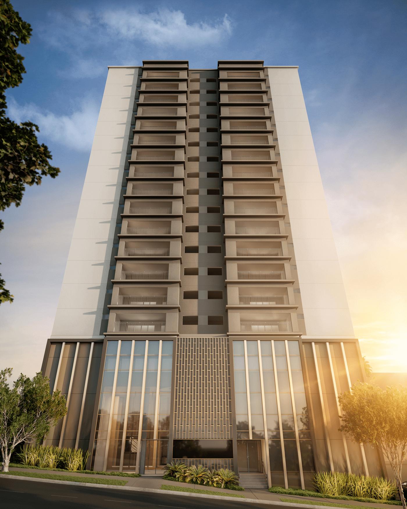 Perspectiva Ilustrada da Fachada