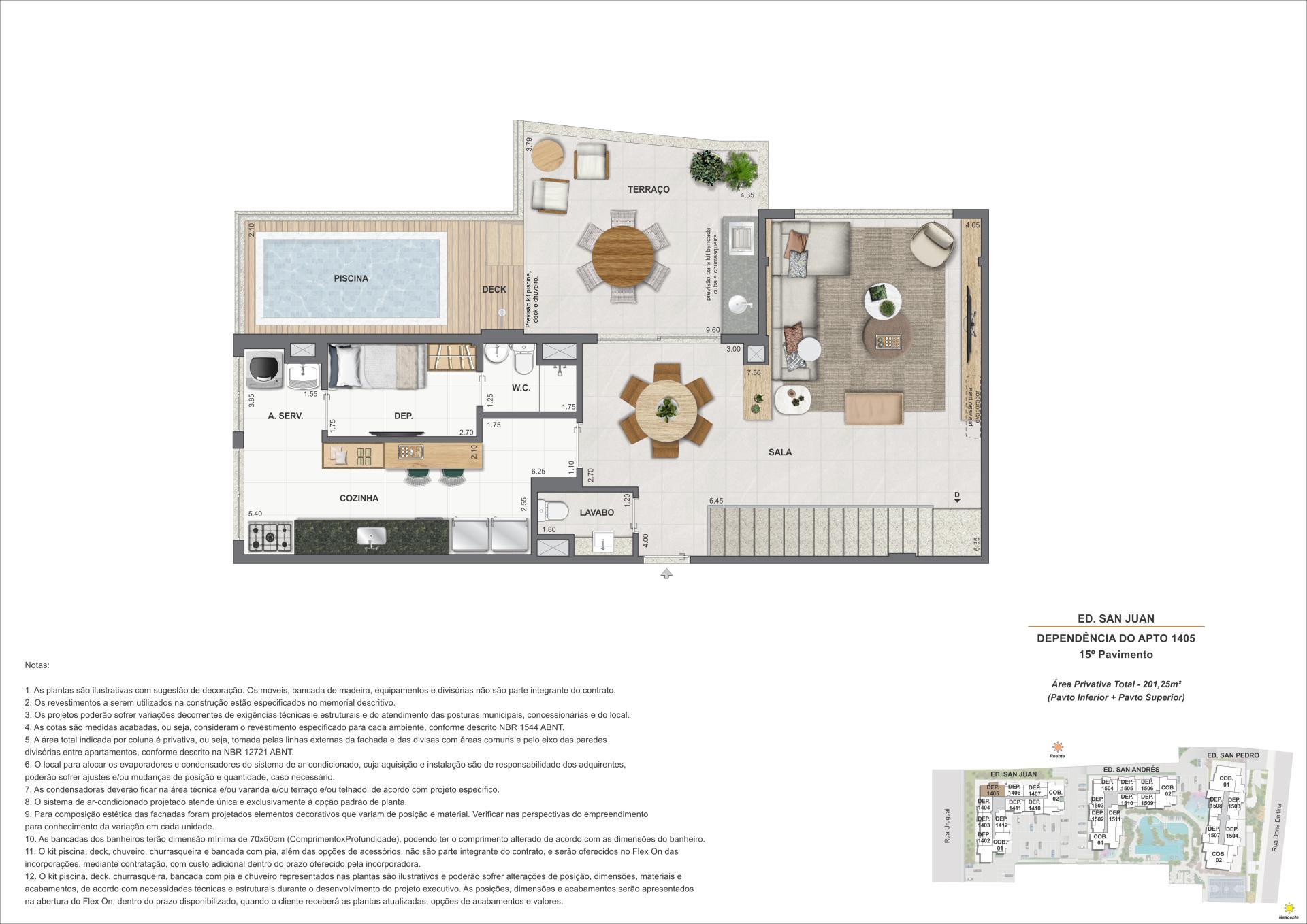 COB. Duplex Dependência 3S - Ed. San Juan (COL 5)