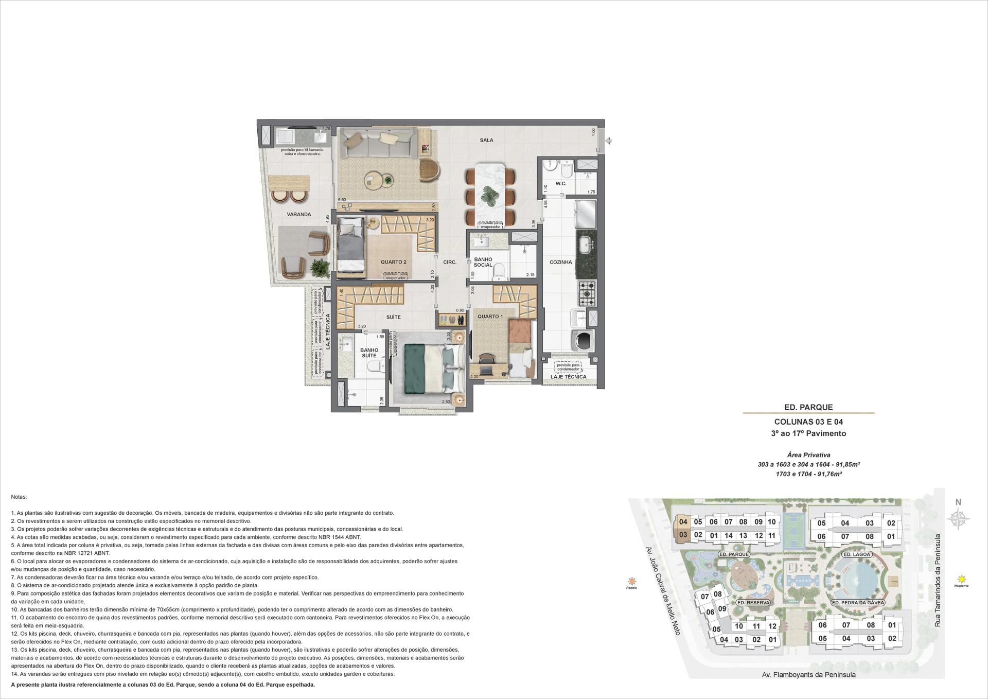 ED. PARQUE - COL 03 E 04 - 3° AO 17° PAV