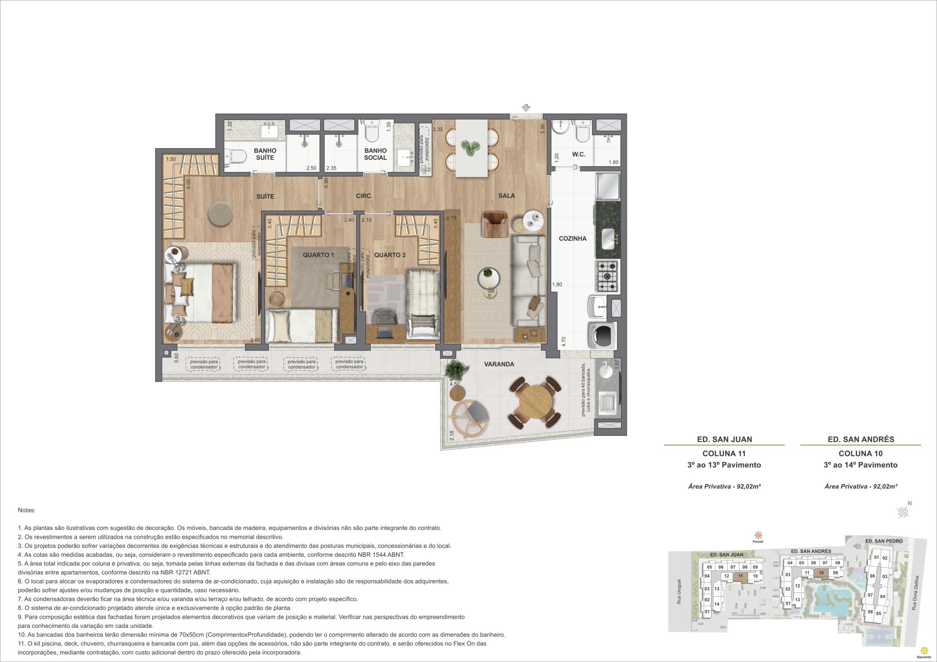 Apartamento 3Q - Ed. San Juan (COL 11) e Ed. San Andrés (COL 10)