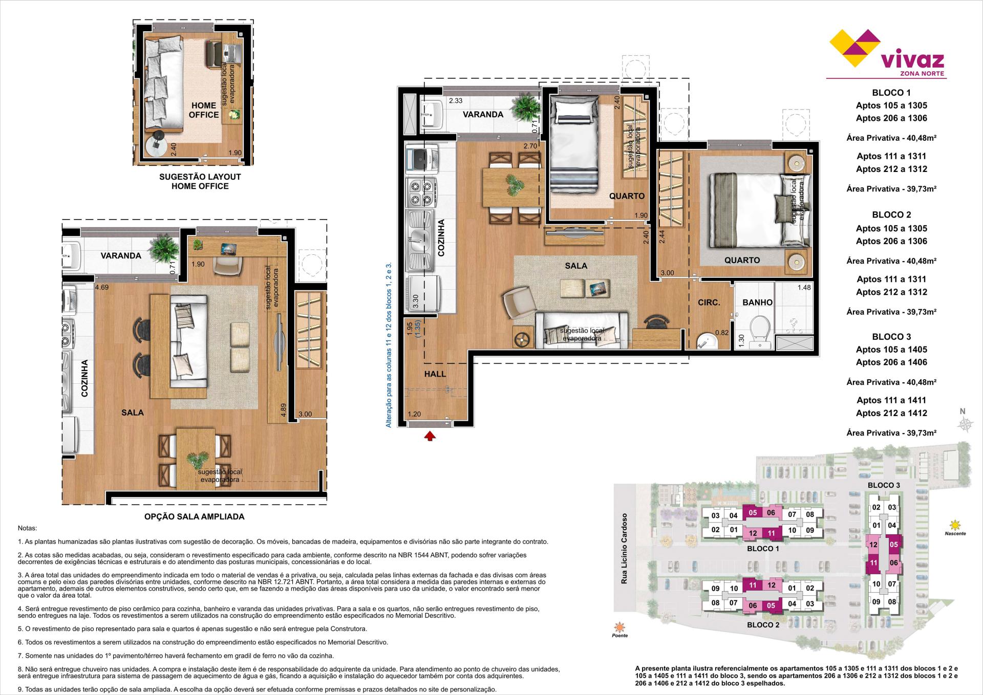 Vivaz Zona Norte - Planta - 40m²