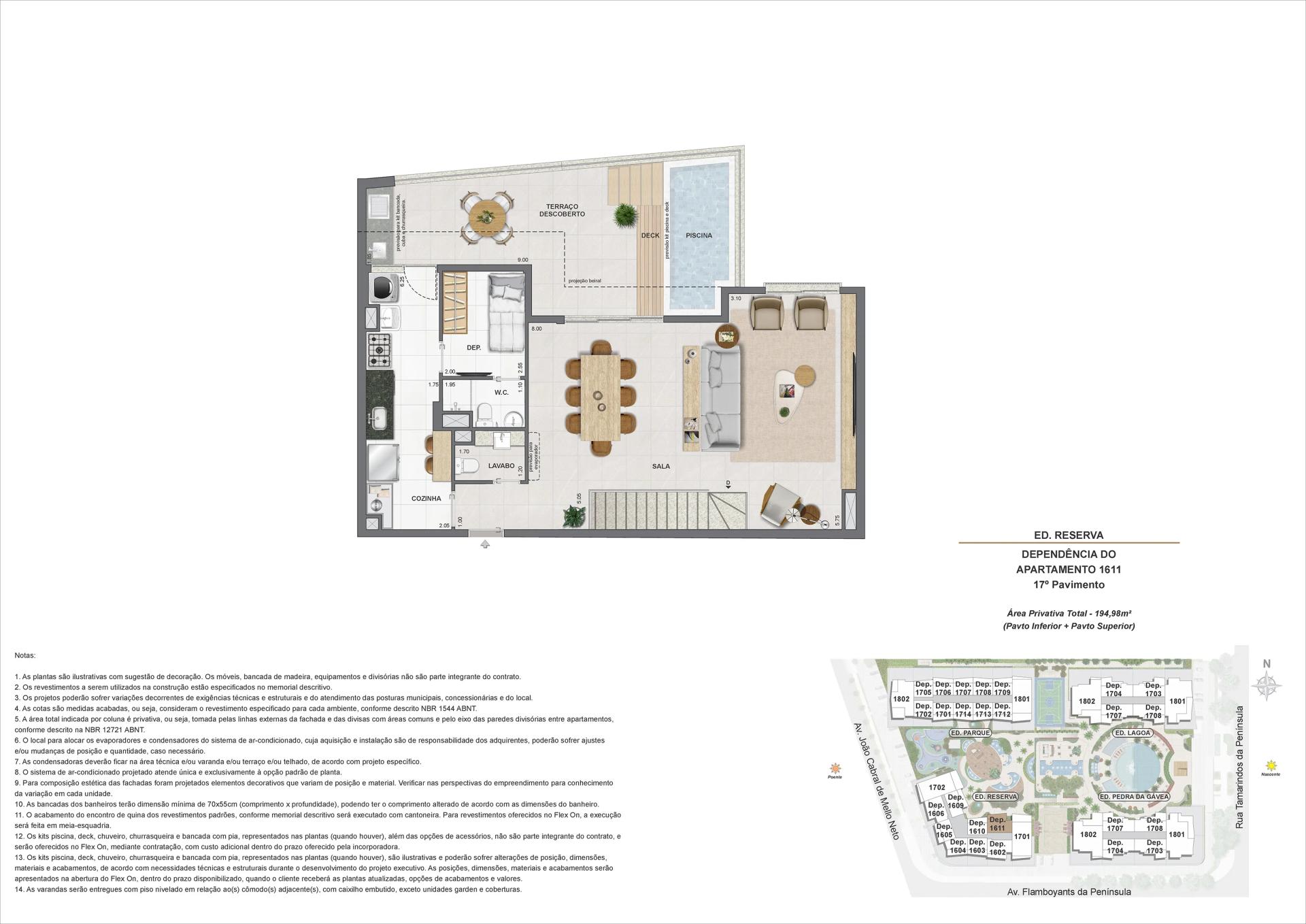 ED. RESERVA - DP DO AP 1611 - 17°PAV
