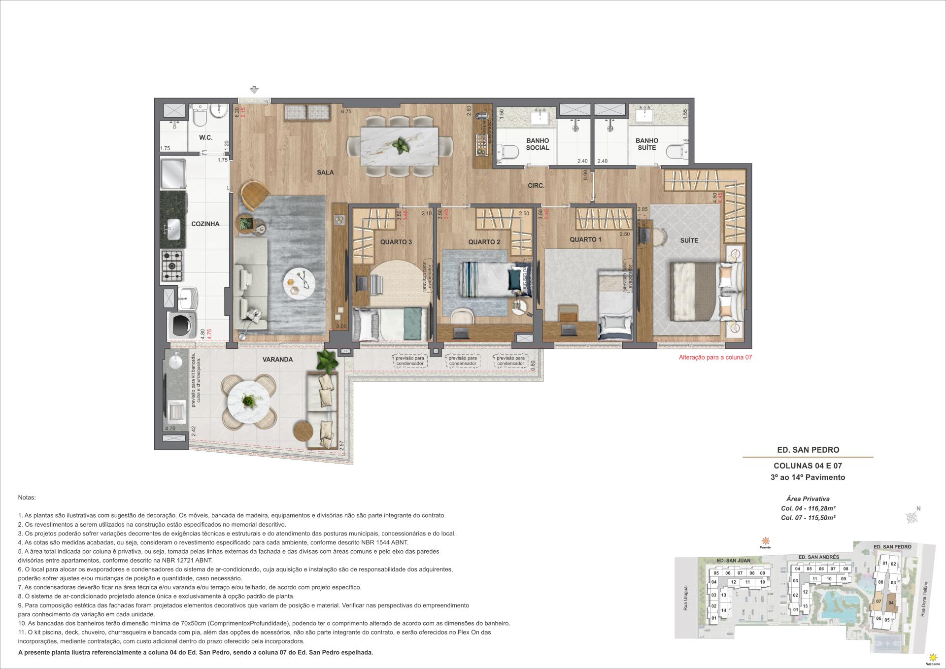Apartamento 4Q - Ed. San Pedro (COL 4 e 7)