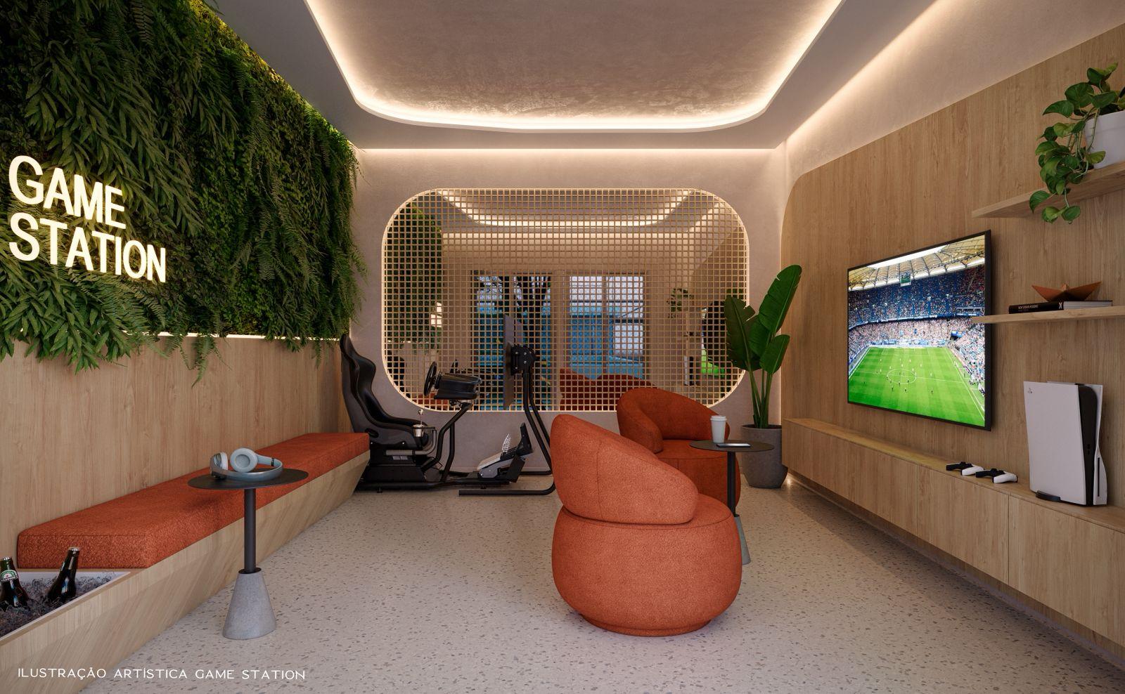  Ilustração Artística Game Station