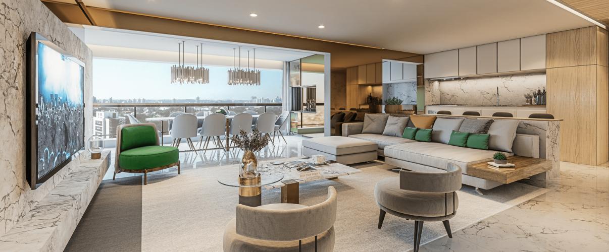 Tour 360° Apartamento Decorado 131 m²