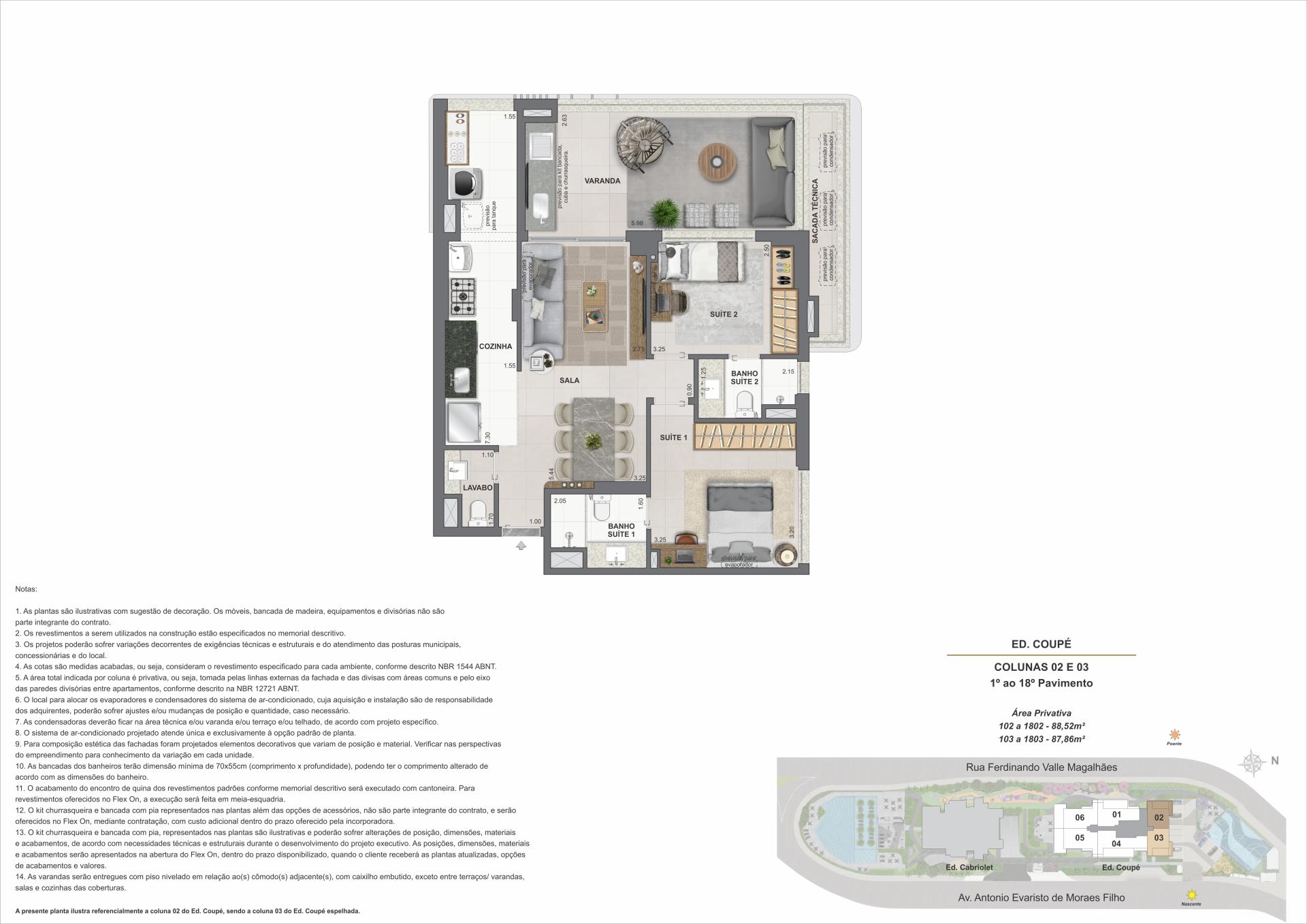 ED. COUPÉ- COLUNA 02 E 03 PAV. 1º AO 18º