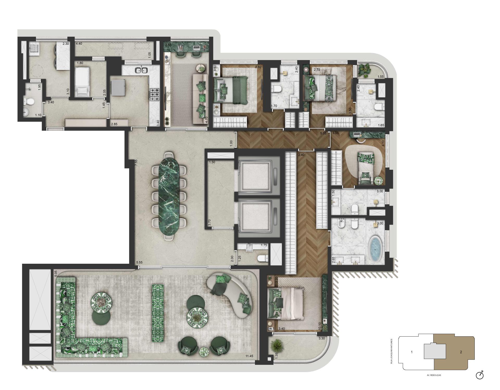  Planta Padrão - 279.3m2
