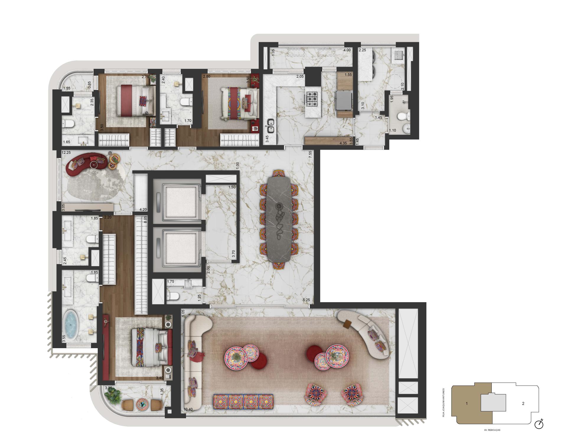  Planta Opção 2 - 246.8m2