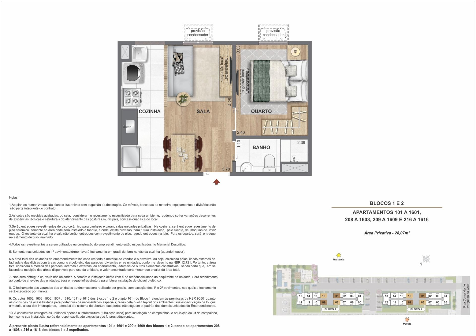 Área privativa   28,07m²