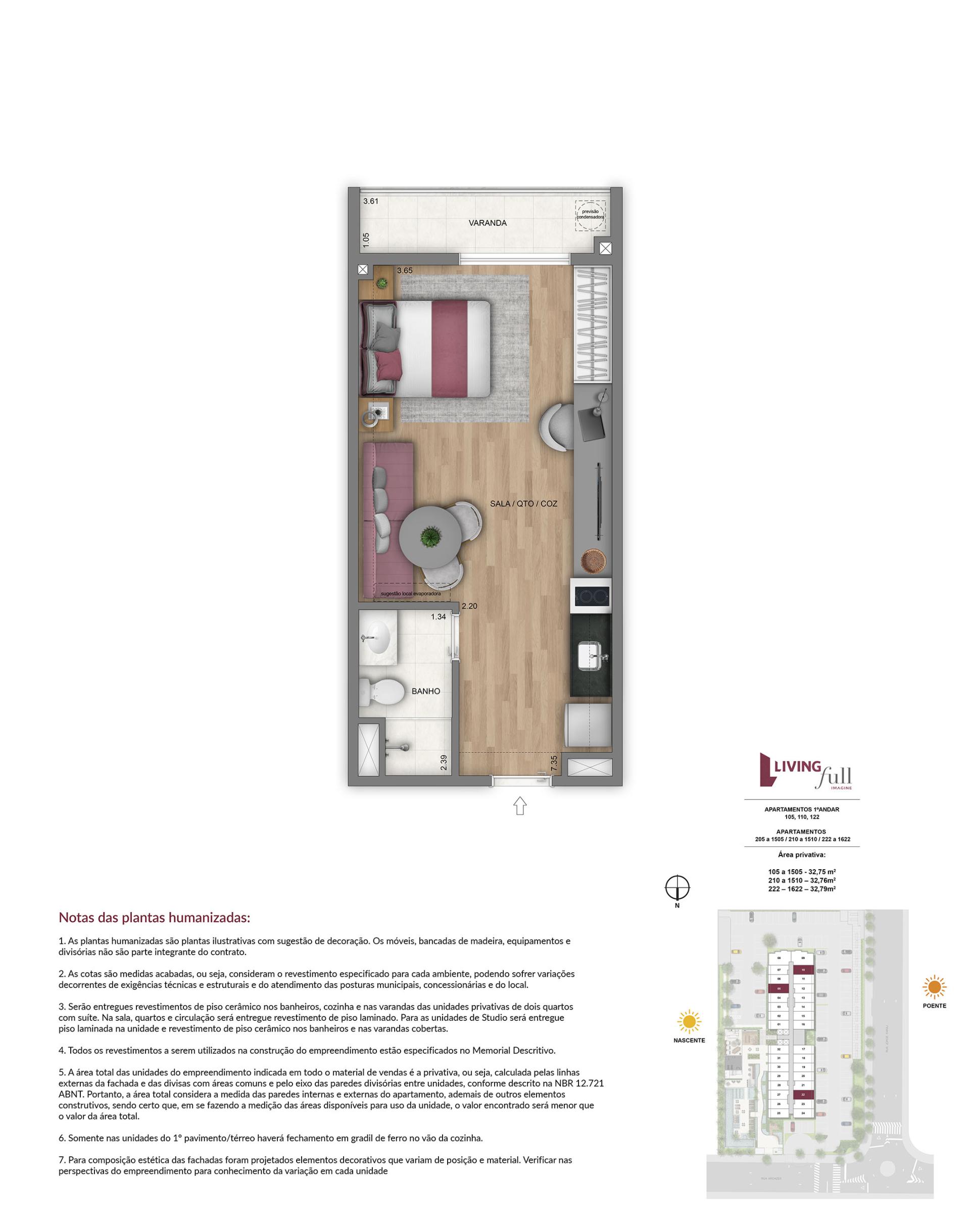 Studio - 32m²