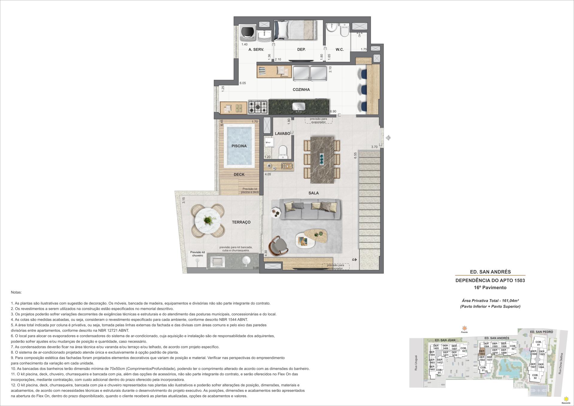 COB. Duplex Dependência 3S - Ed. San Andrés (COL 3)