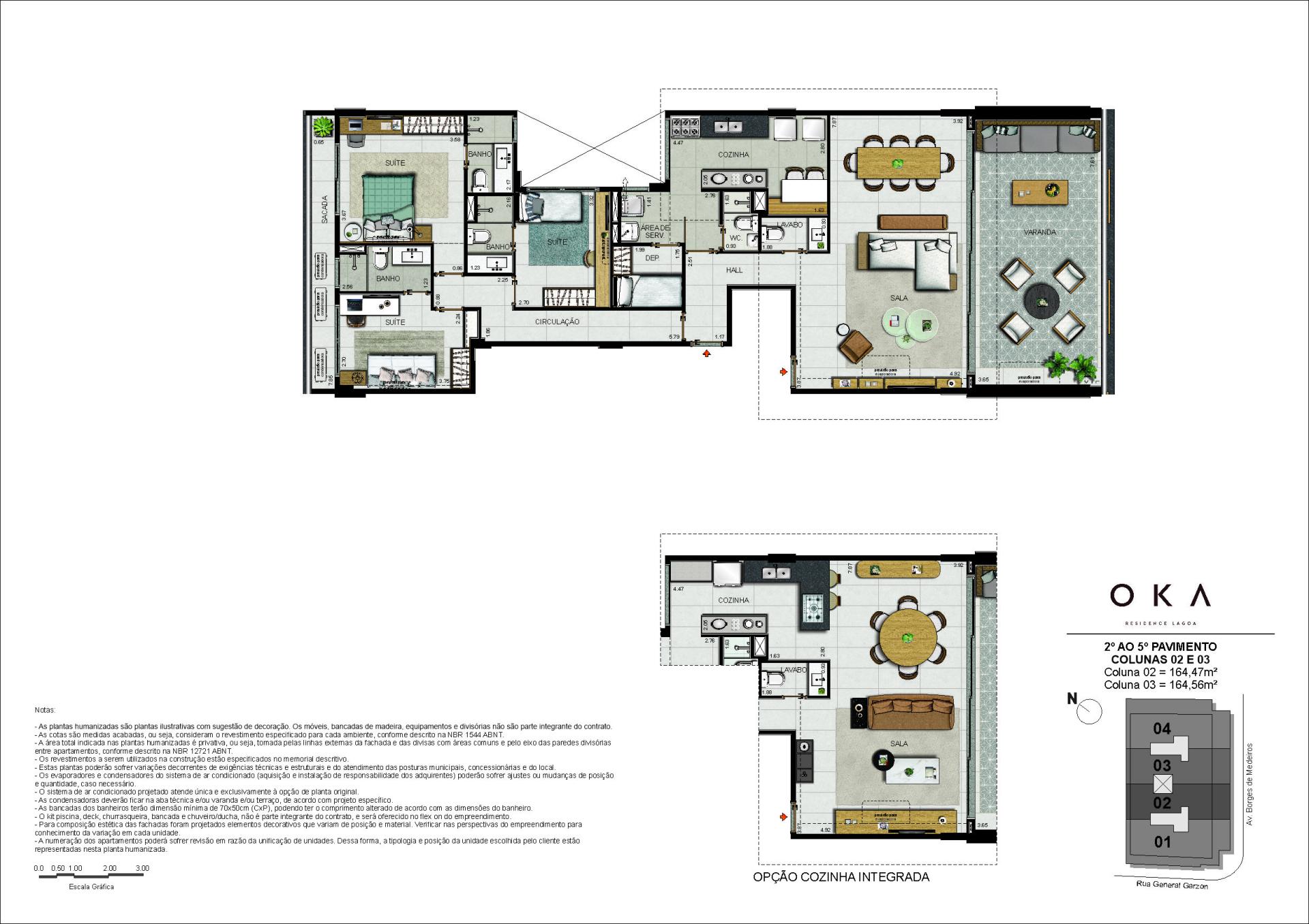 Apartamentos Coluna 02 e 03