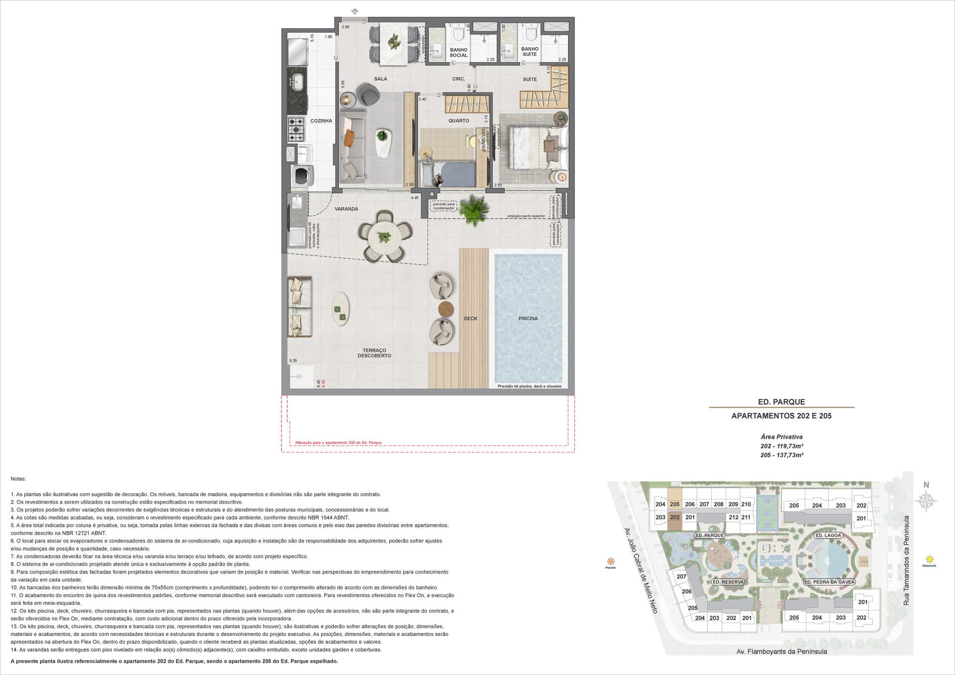 ED. PARQUE - AP 202 E 205
