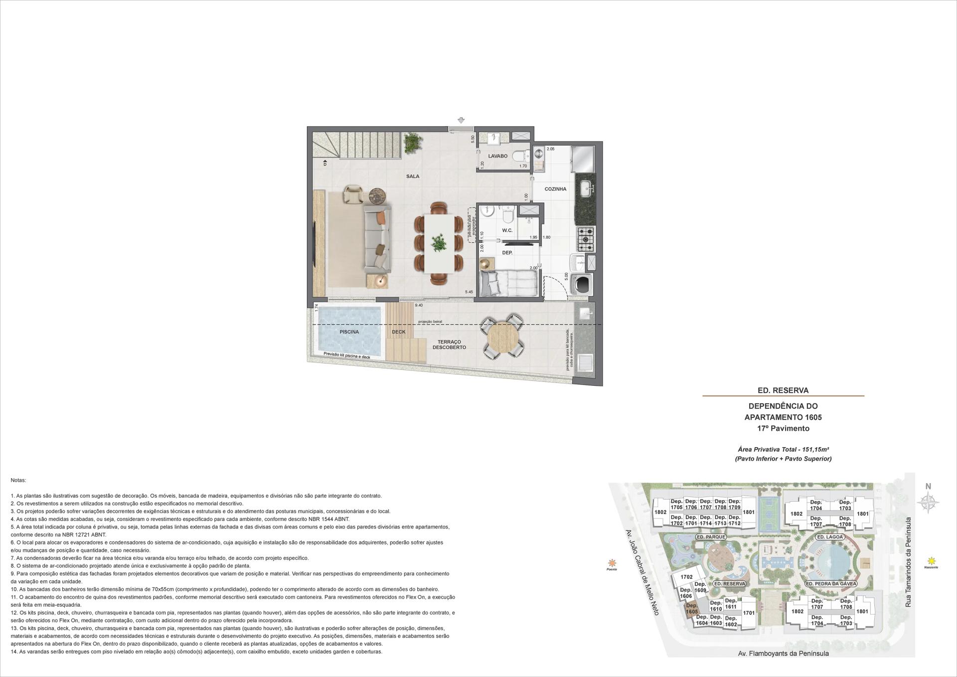 ED. RESERVA - AP 1605 - 17° PAV