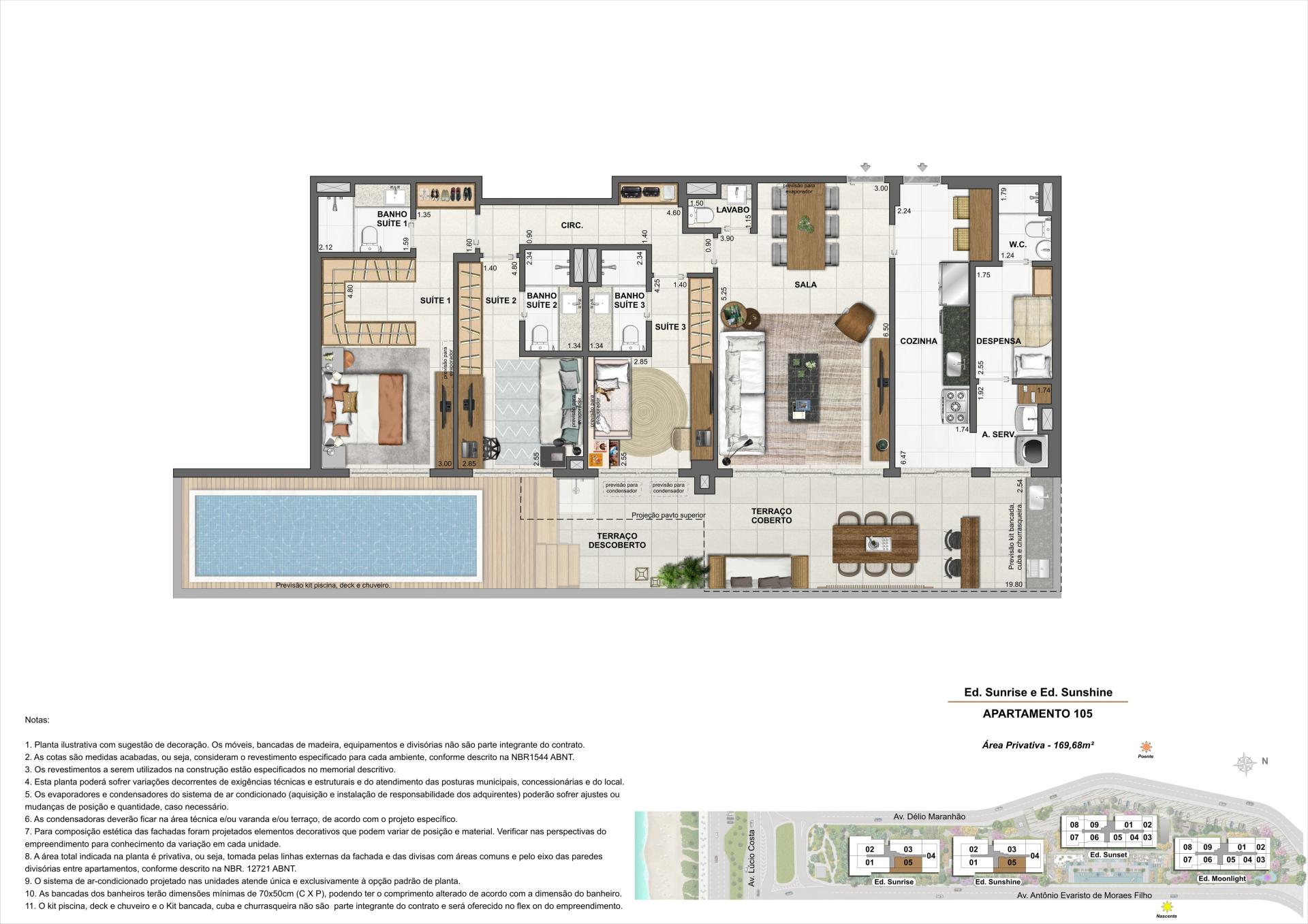 ED. SUNRISE E ED. SUNSHINE - APARTAMENTO: 105