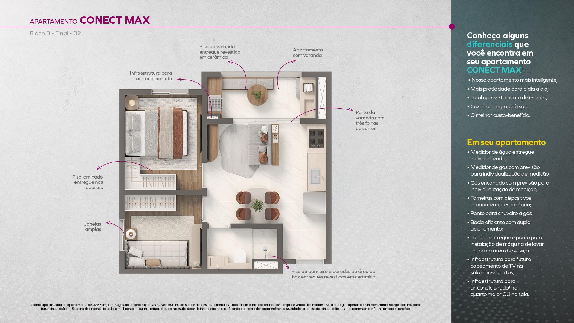 APARTAMENTO CONECT MAX - BLOCO B (FINAL 02)