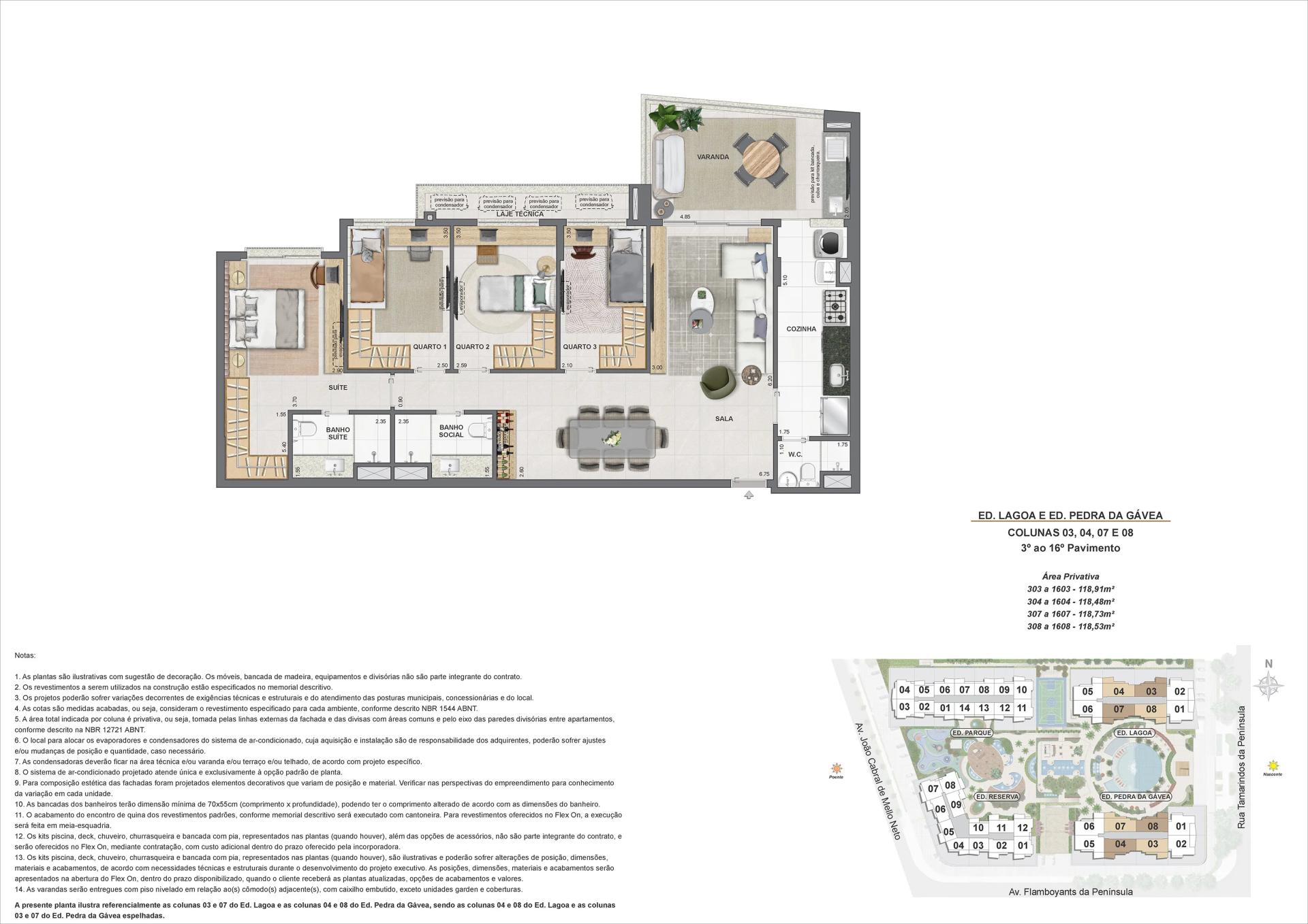 ED. LAGOA E ED. PEDRA DA GAVEA - COL 3, 4, 7 E 8 - 3° AO 16° PAV