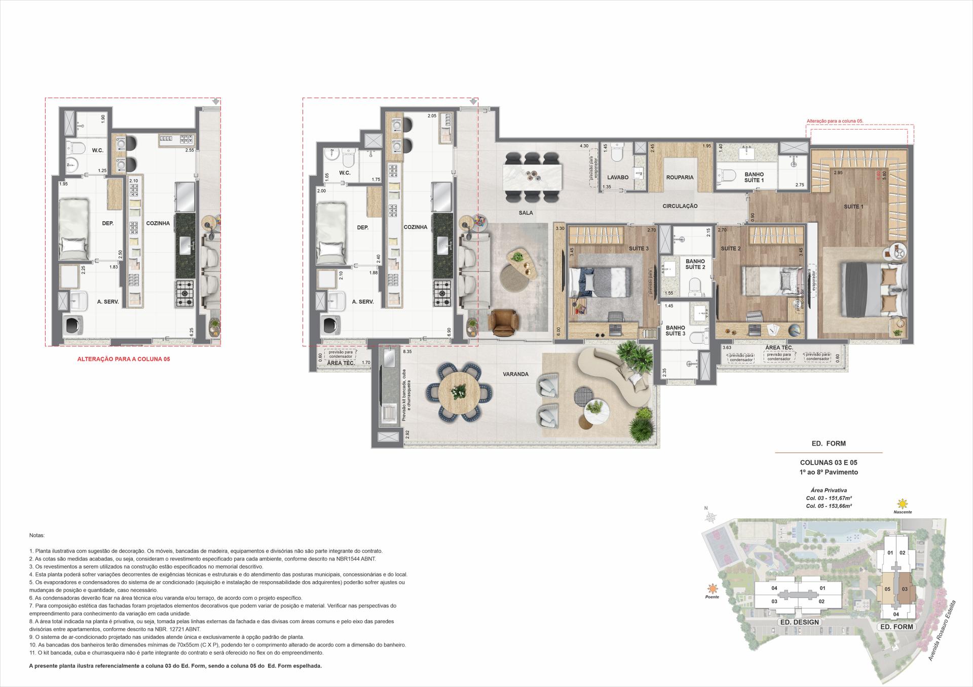 ED. FORM | COLUNAS 03 E 05 1° AO 8° PAVIMENTO
