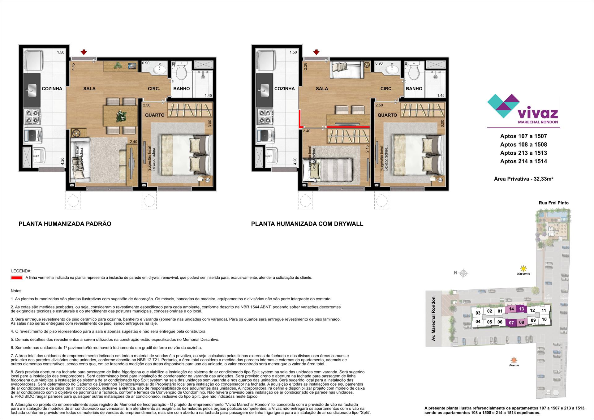 Vivaz Marechal Rondon - Planta Duo - 32,33m²