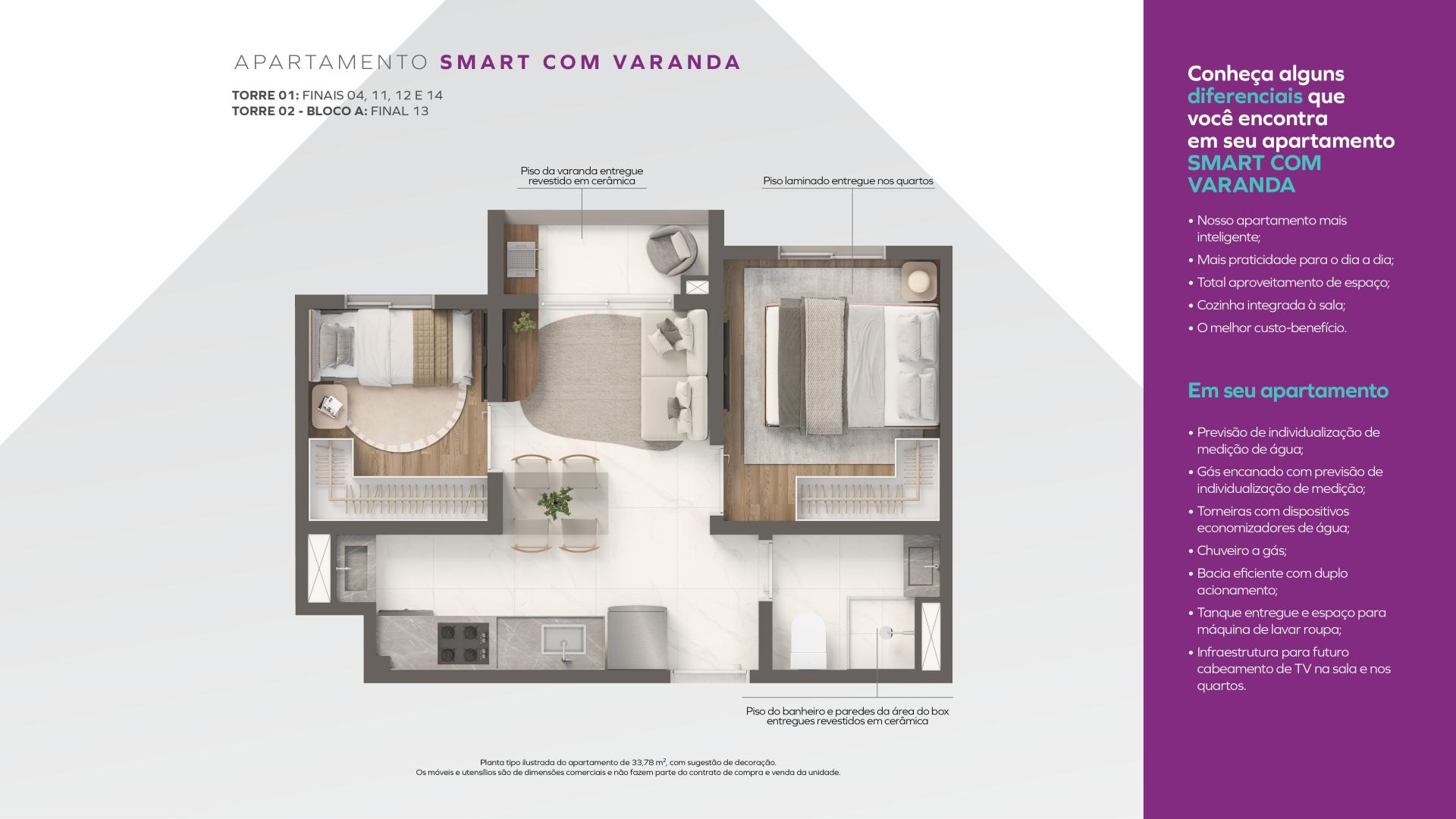 PLANTA SMART COM VARANDA