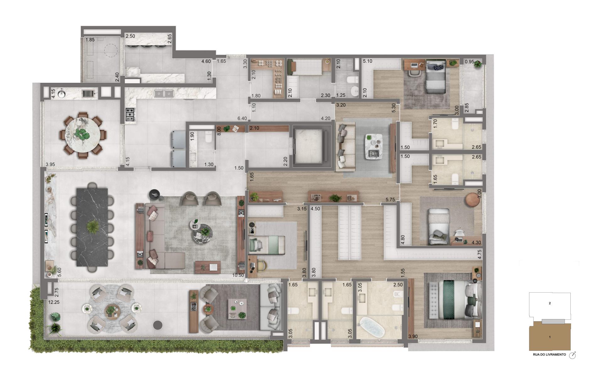 PLANTA  PADRÃO 349m2