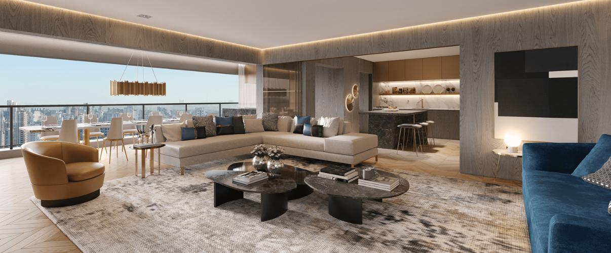 Tour 360° do decorado de 158 m²