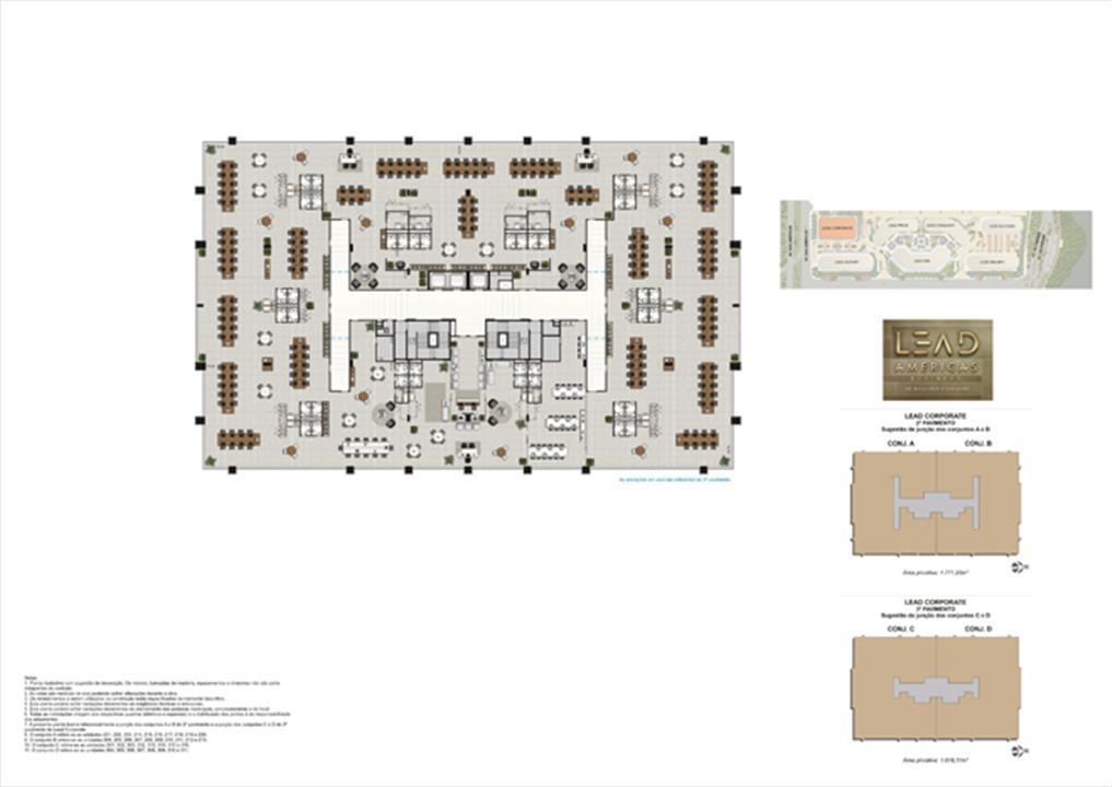 Lead Corporate – 2º e 3º Pavimento – Sugestão de Junção