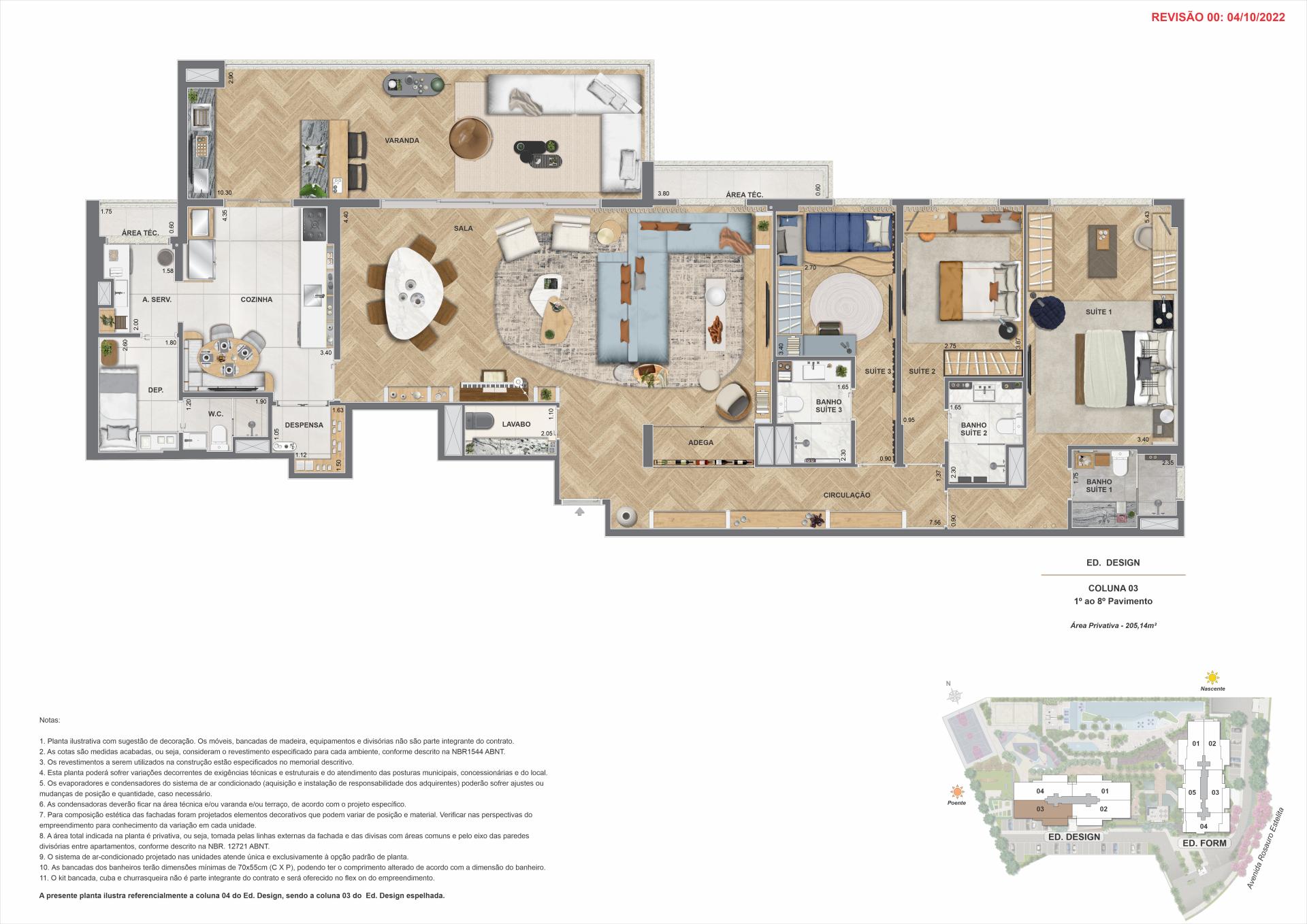 ED. DESIGN - COLUNAS 03 - 1º ao 8º Pavimento 
