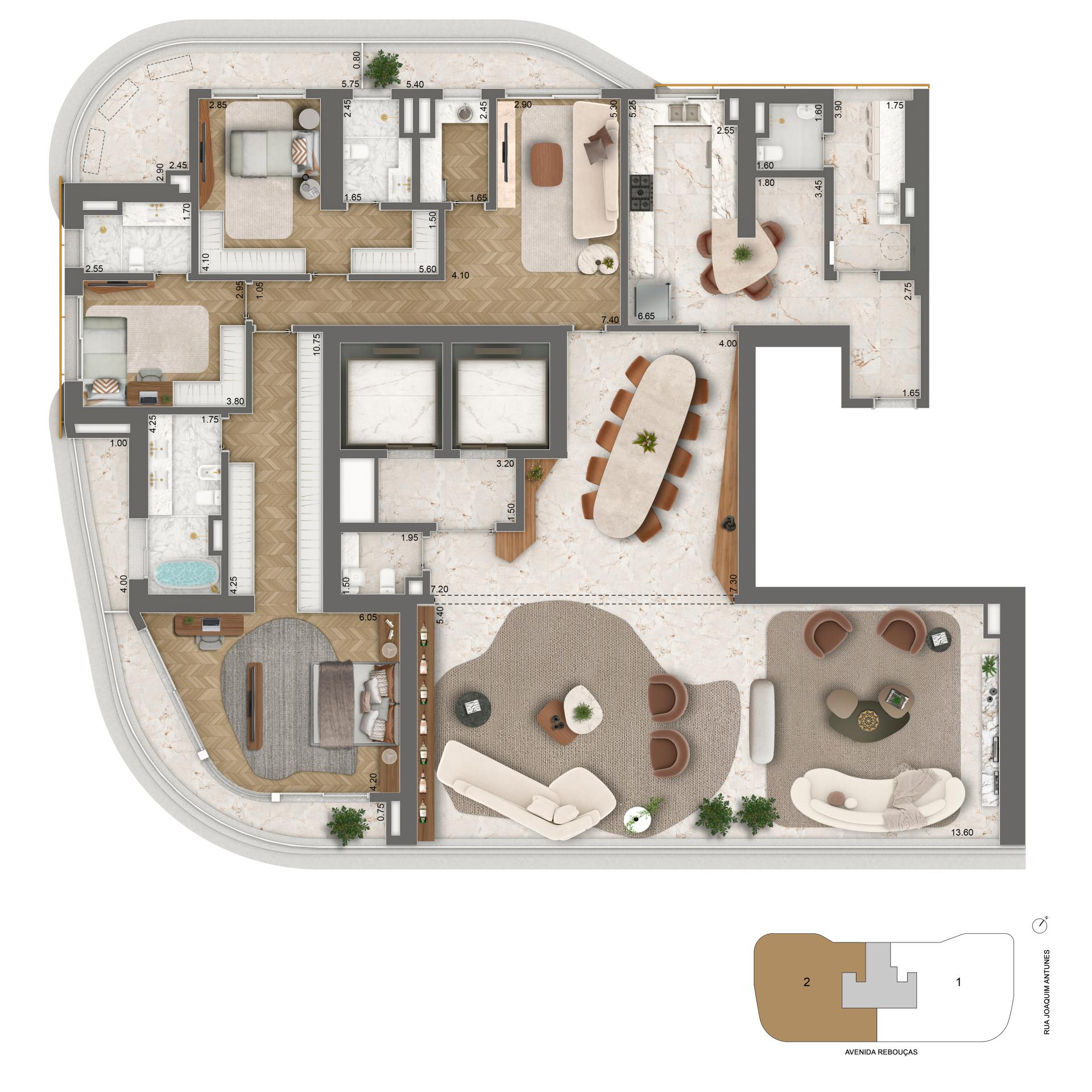 Planta Opção 2 - 339,98M²